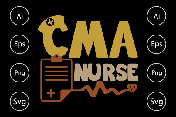 Cma Nurse Graphics for Crafts and Web
