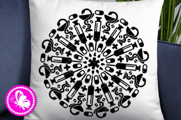Mandala Nurse Life Graphics for Crafts