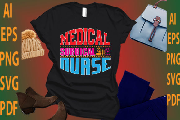 Medical Surgical Nurse Graphics for Crafts